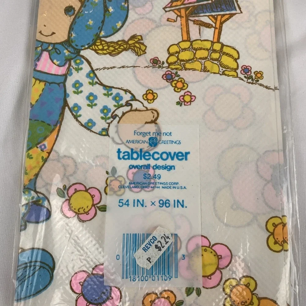 Vtg Holly Hobbie American Greetings Tablecover Made In USA NIP